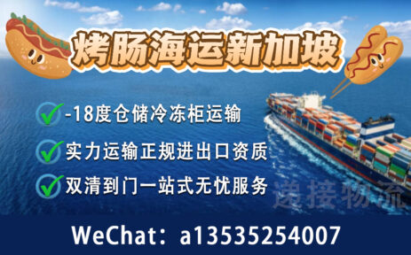 新加坡开餐厅或摆摊的你如何从中国采购冷冻烤肠肉肠运输到SG